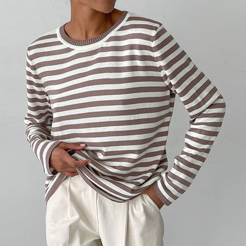 Maria - Striped Long Sleeve Top