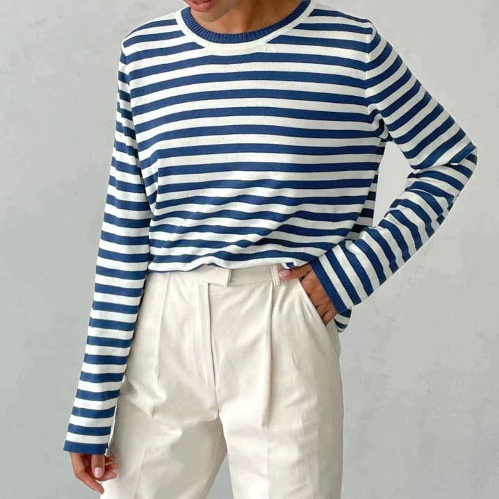 Maria - Striped Long Sleeve Top