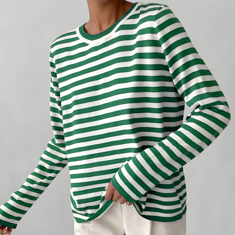 Maria - Striped Long Sleeve Top