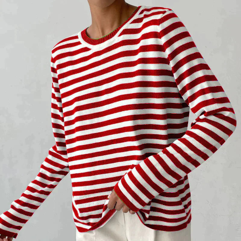 Maria - Striped Long Sleeve Top