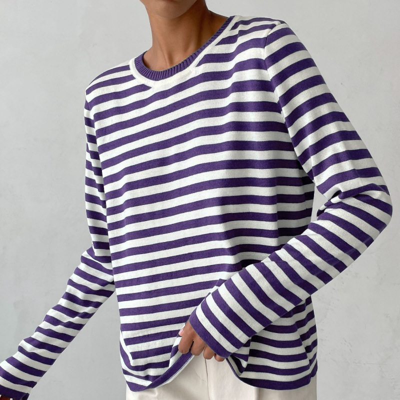 Maria - Striped Long Sleeve Top