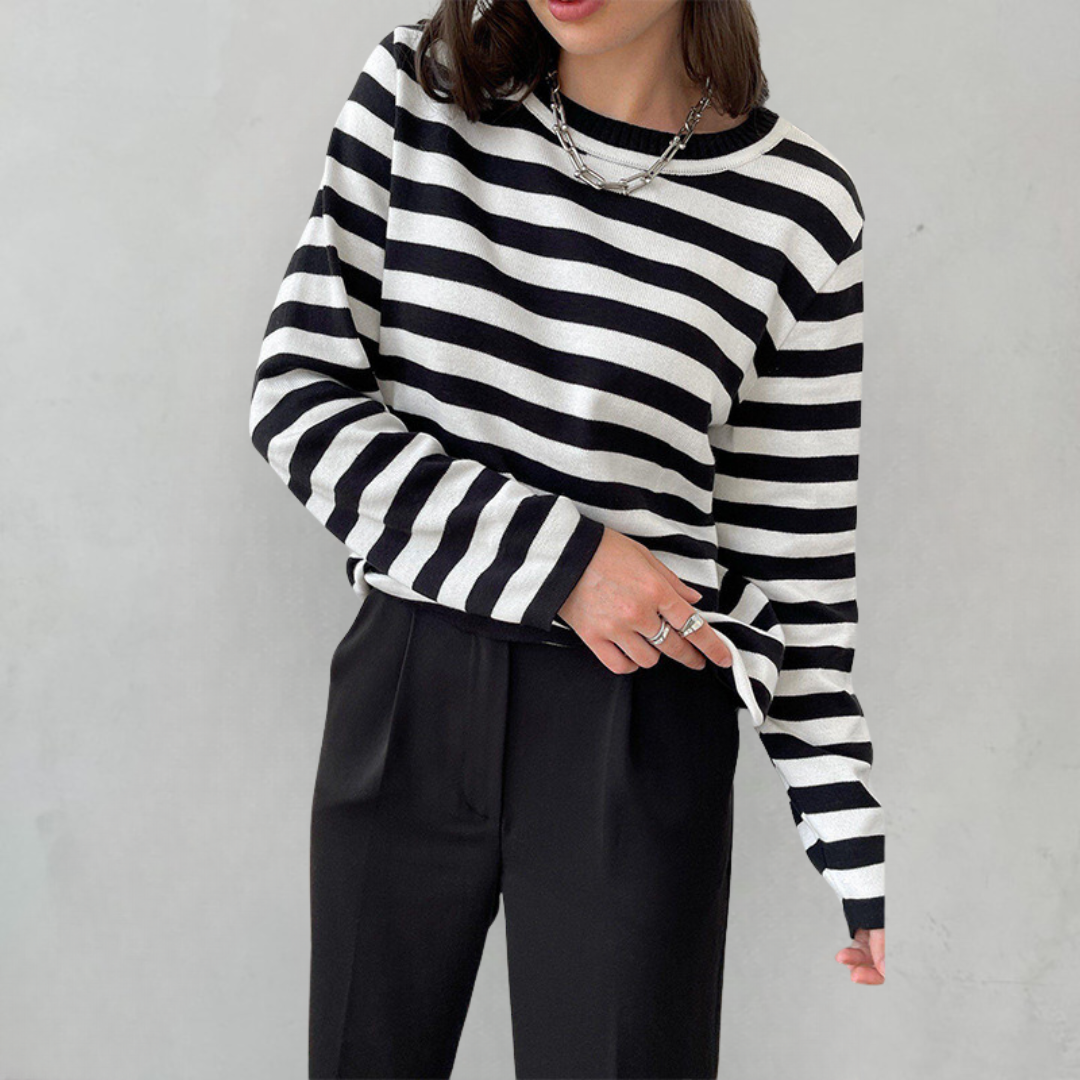 Maria - Striped Long Sleeve Top